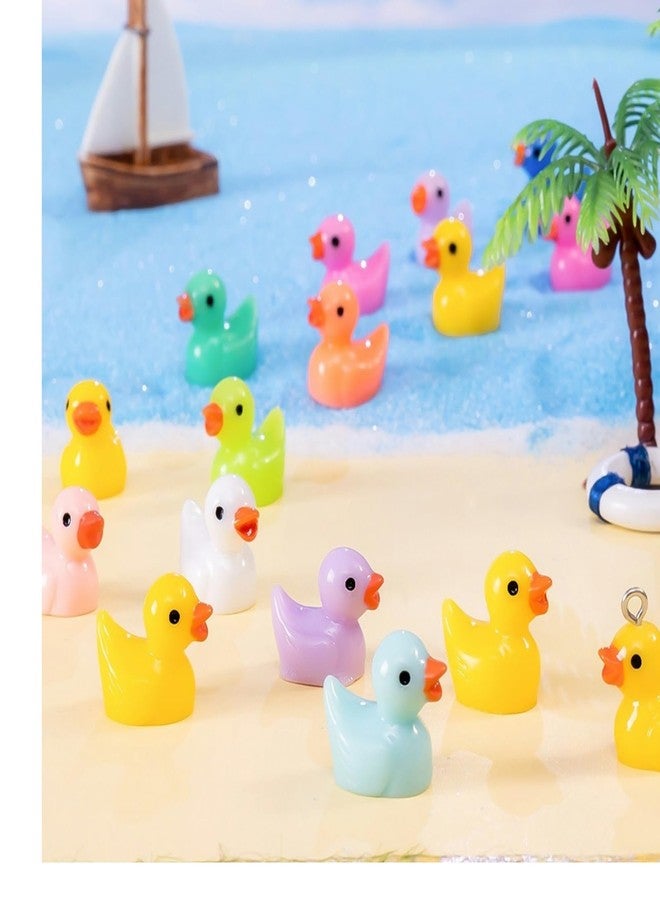 Barydat مجموعة باريدات من 100 قطعة من الحيوانات الراتنجية الصغيرة، تماثيل حيوانات راتنجية صغيرة الحجم لتزيين الحدائق، مثالية لأعمال بيوت الدمى الخيالية الصغيرة، وإكسسوارات تنسيق الحدائق، وهدايا عيد الفصح. - Image 3